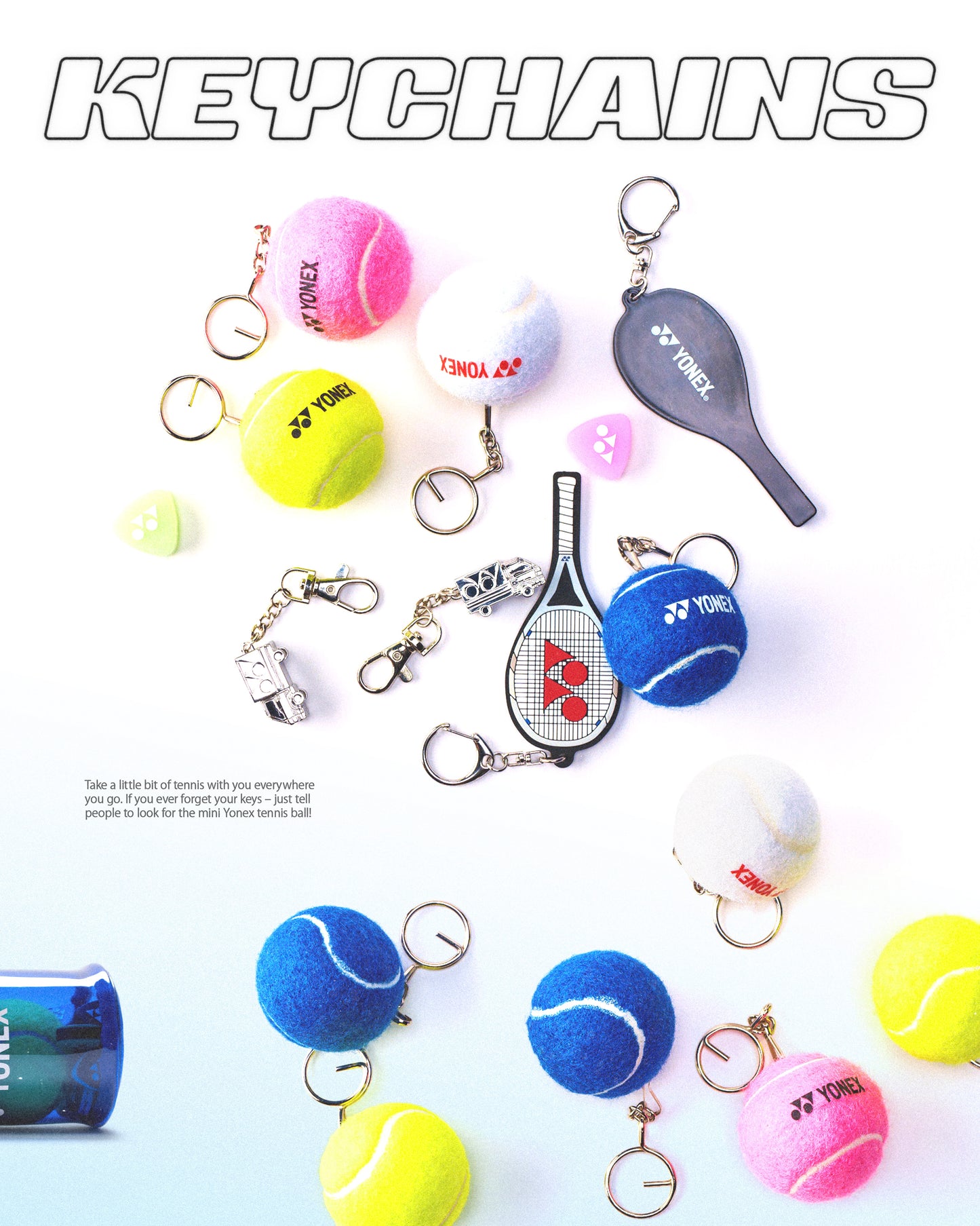 MUSE RACQUET KEYCHAIN