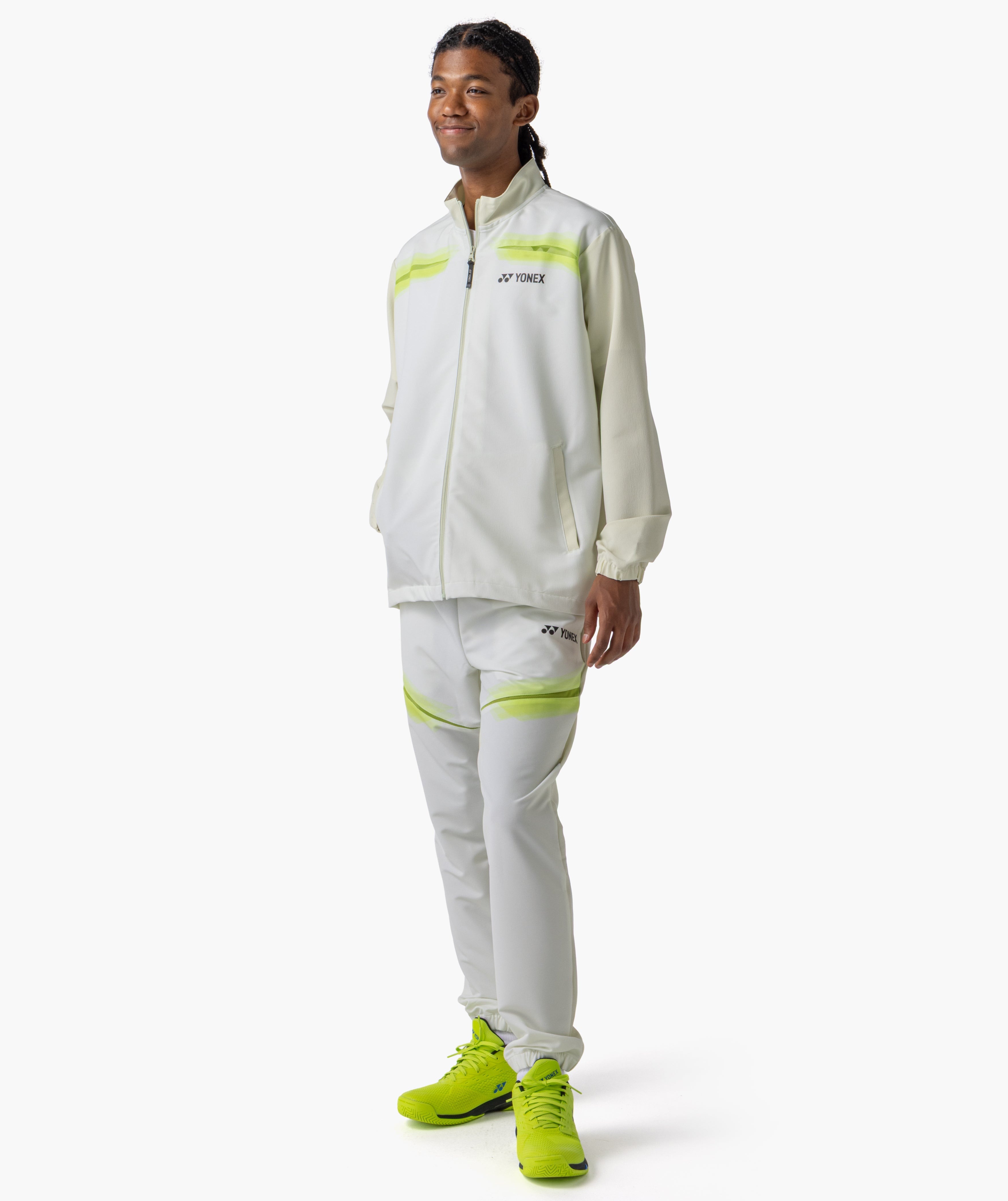 YONEX バドミントンウェア Lサイズ ホワイト/イエロー FLASH LINE TOURNAMENT JACKET – Yonex USA
