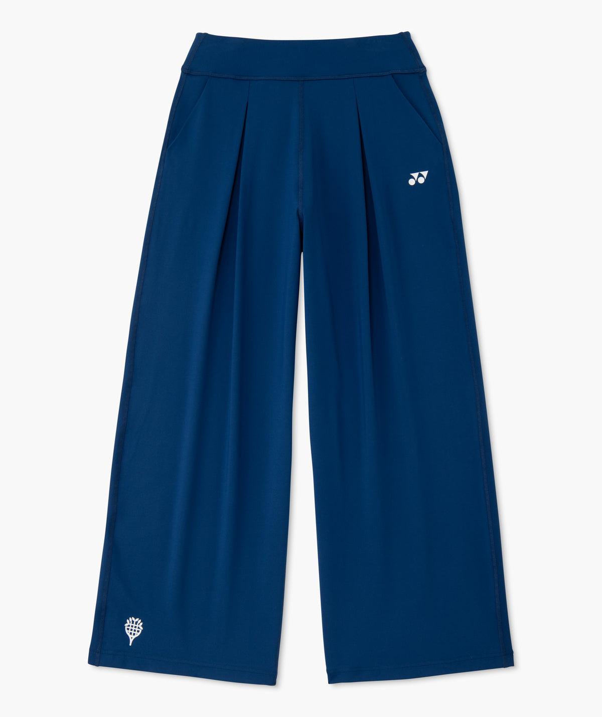 NATURE SERIES PLEATED WIDE-LEG PANTS